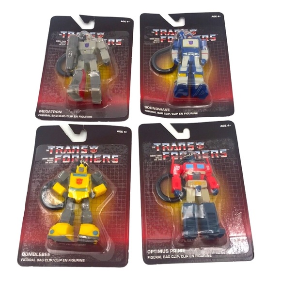 Hasbro 2021 Transformers Collection Bag Clip Bundle Set of 4 - Picture 1 of 6